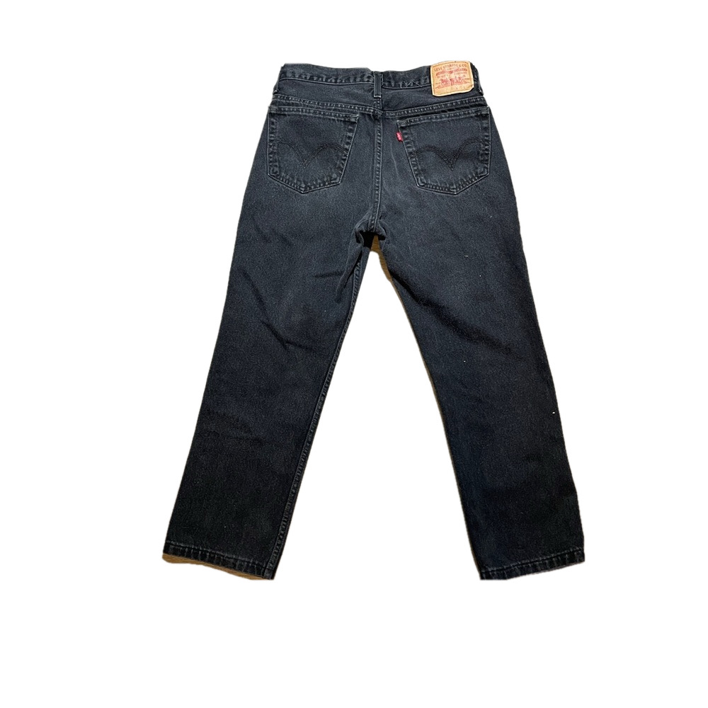Levi's Black Denim Jeans Vintage Slim Fit Retro Casual country Women Size 33/30